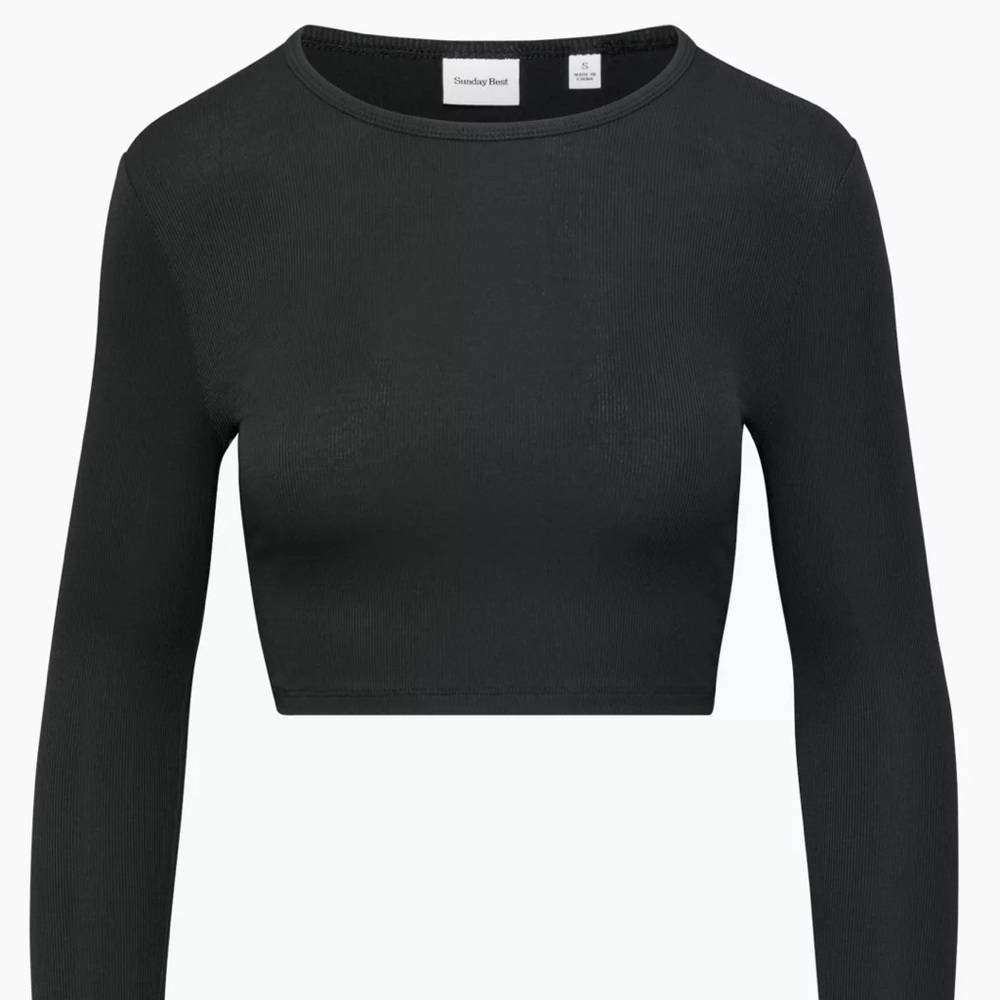 NWOT Sunday Best Bliss Cropped Longsleeve